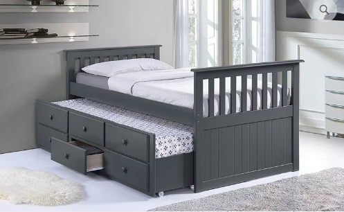 IF 314 Twin/Twin Captain Bed with Trundle