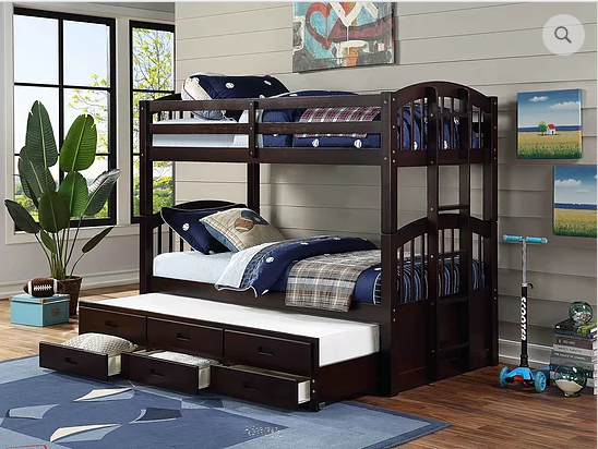 B1840 Twin/Twin Captain Bunk Bed